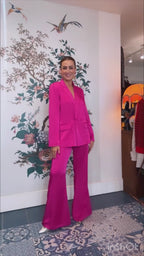 Wild Pony Cerise Pink Damask Blazer