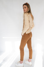 Load image into Gallery viewer, Reiko Tobacco Classic French Chino Trousers
