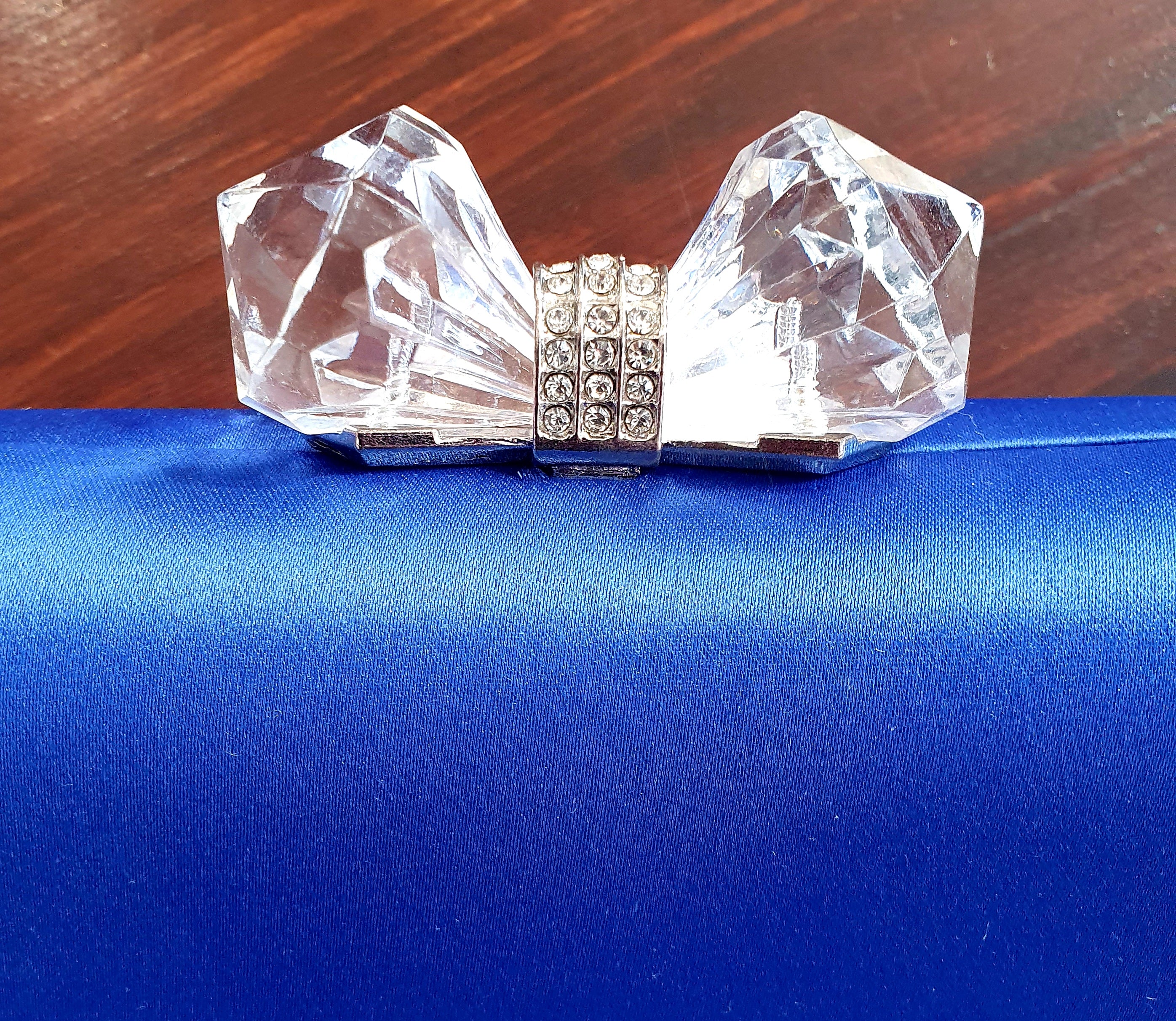 Bulaggi Blue Satin Clutch Bag