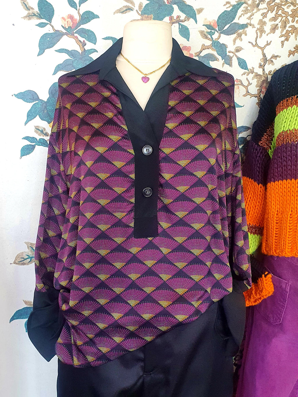 Ottodame Art Deco Print Shirt