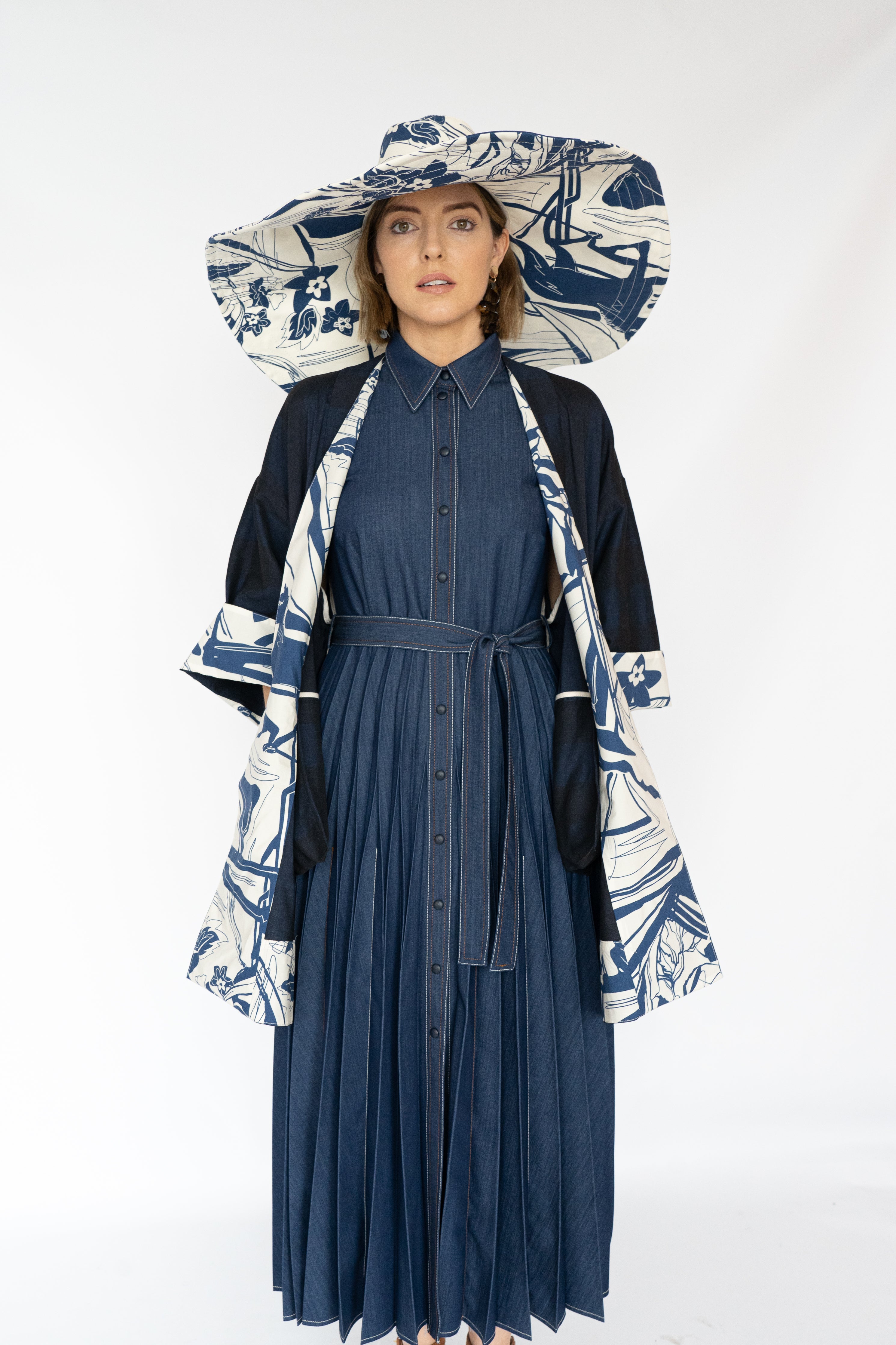 Beatrice B Abstract Print Hat