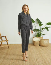Load image into Gallery viewer, Reiko Slate Black Cargo Trousers
