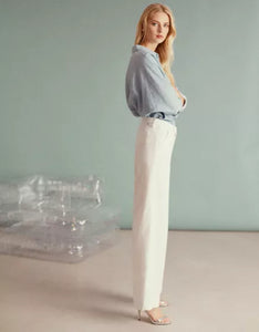 Reiko White Wide Leg Jeans