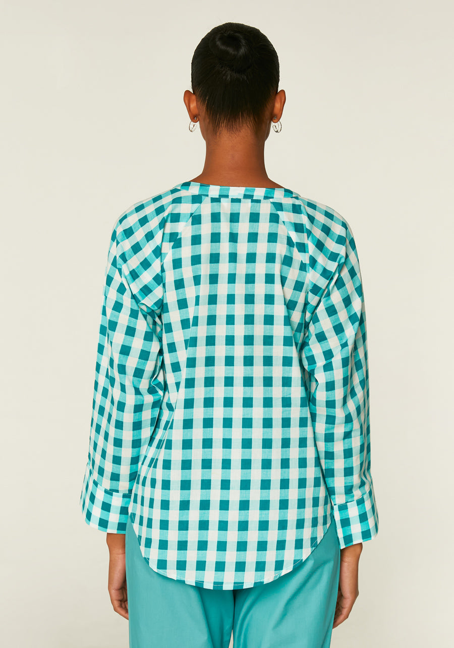 CF Turquoise Checkered Shirt