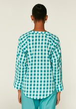 Load image into Gallery viewer, CF Turquoise Checkered Shirt
