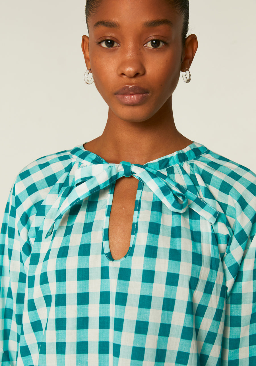CF Turquoise Checkered Shirt