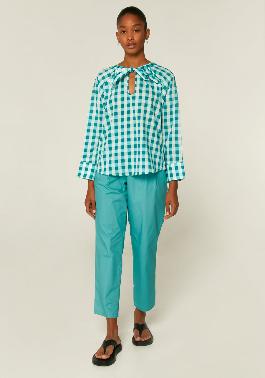 CF Turquoise Checkered Shirt