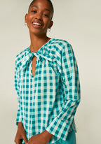 CF Turquoise Checkered Shirt