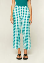 CF Turquoise Checkered Trousers