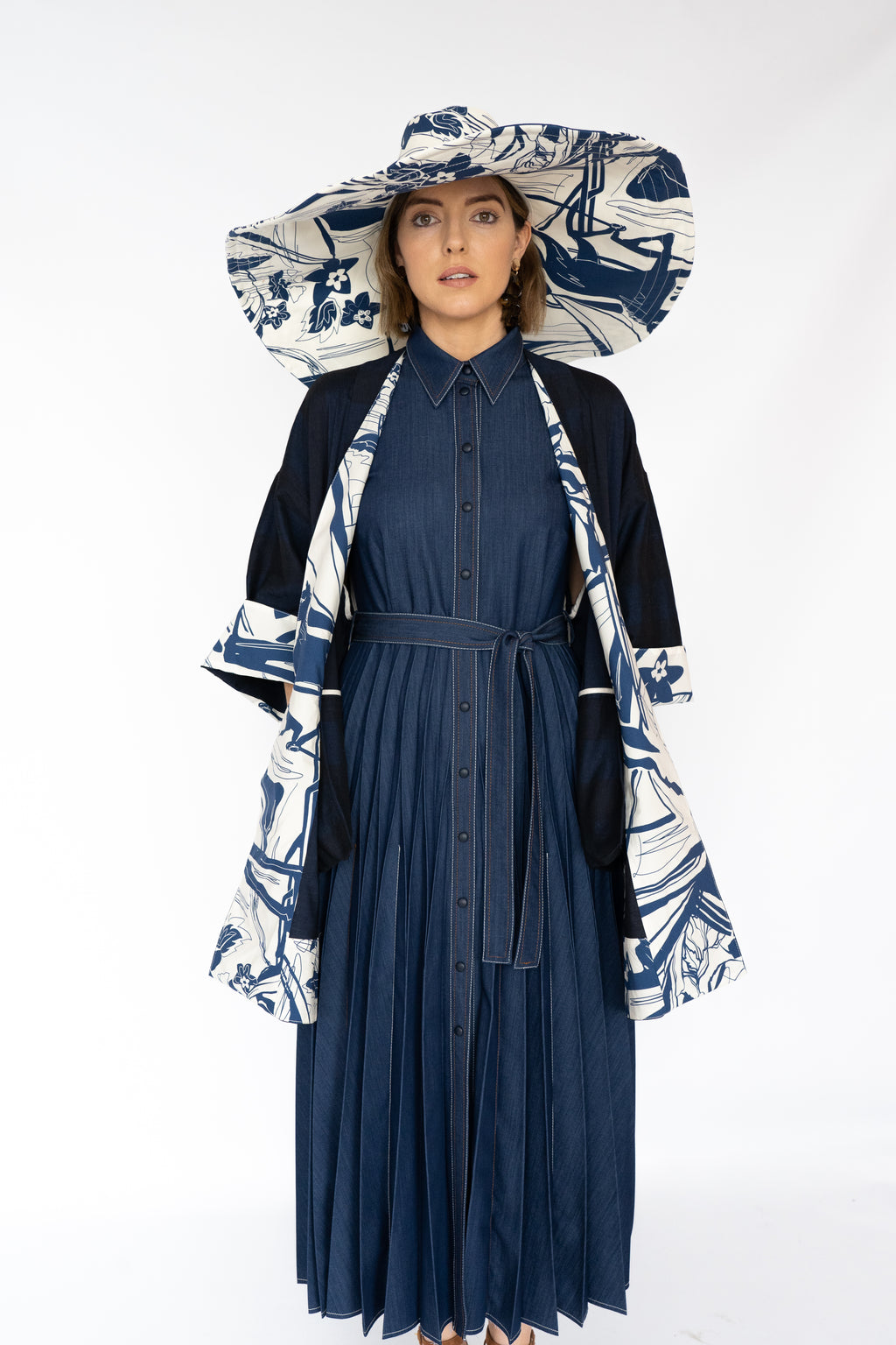 Beatrice B Abstract Print Hat