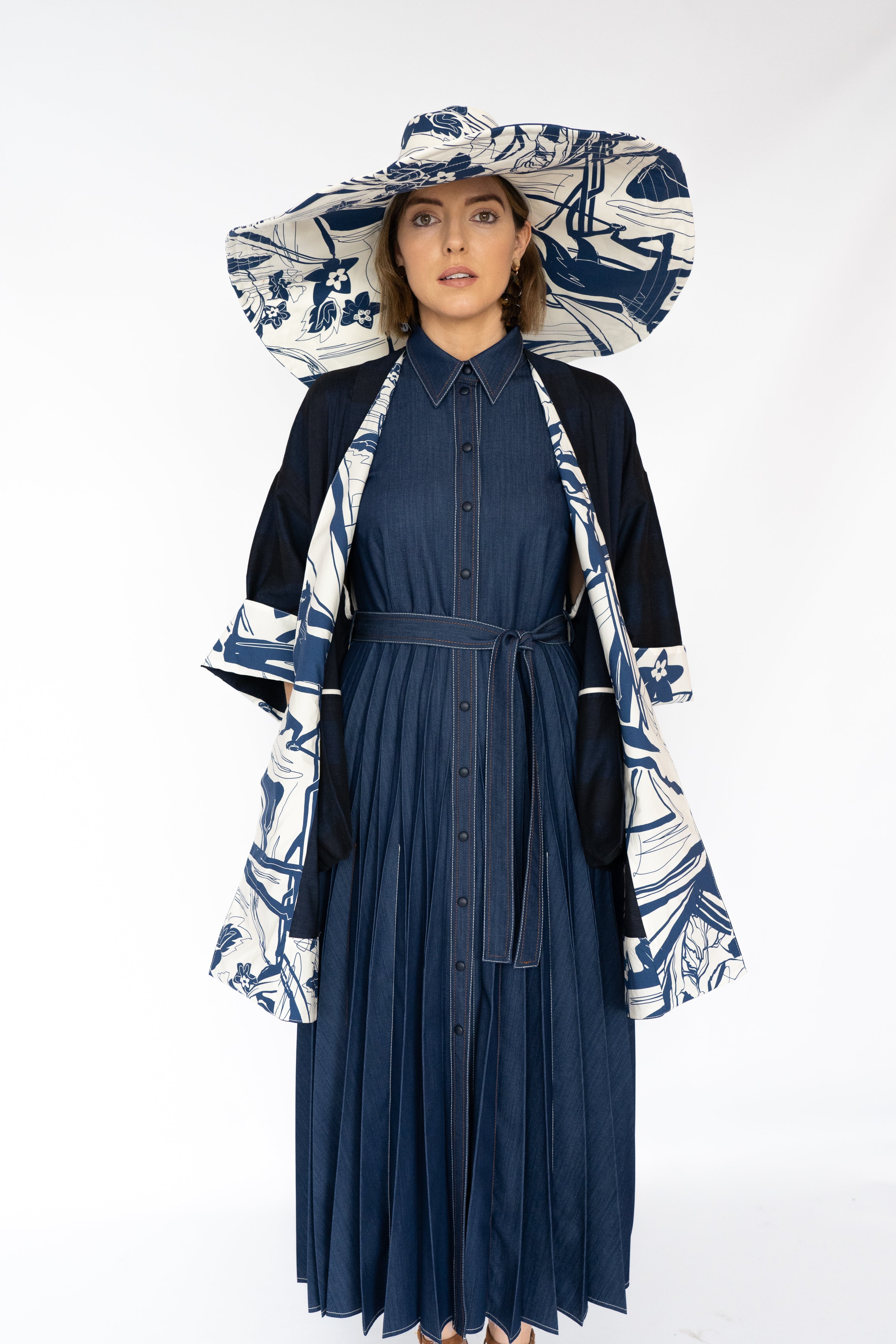 Beatrice B Abstract Print Hat