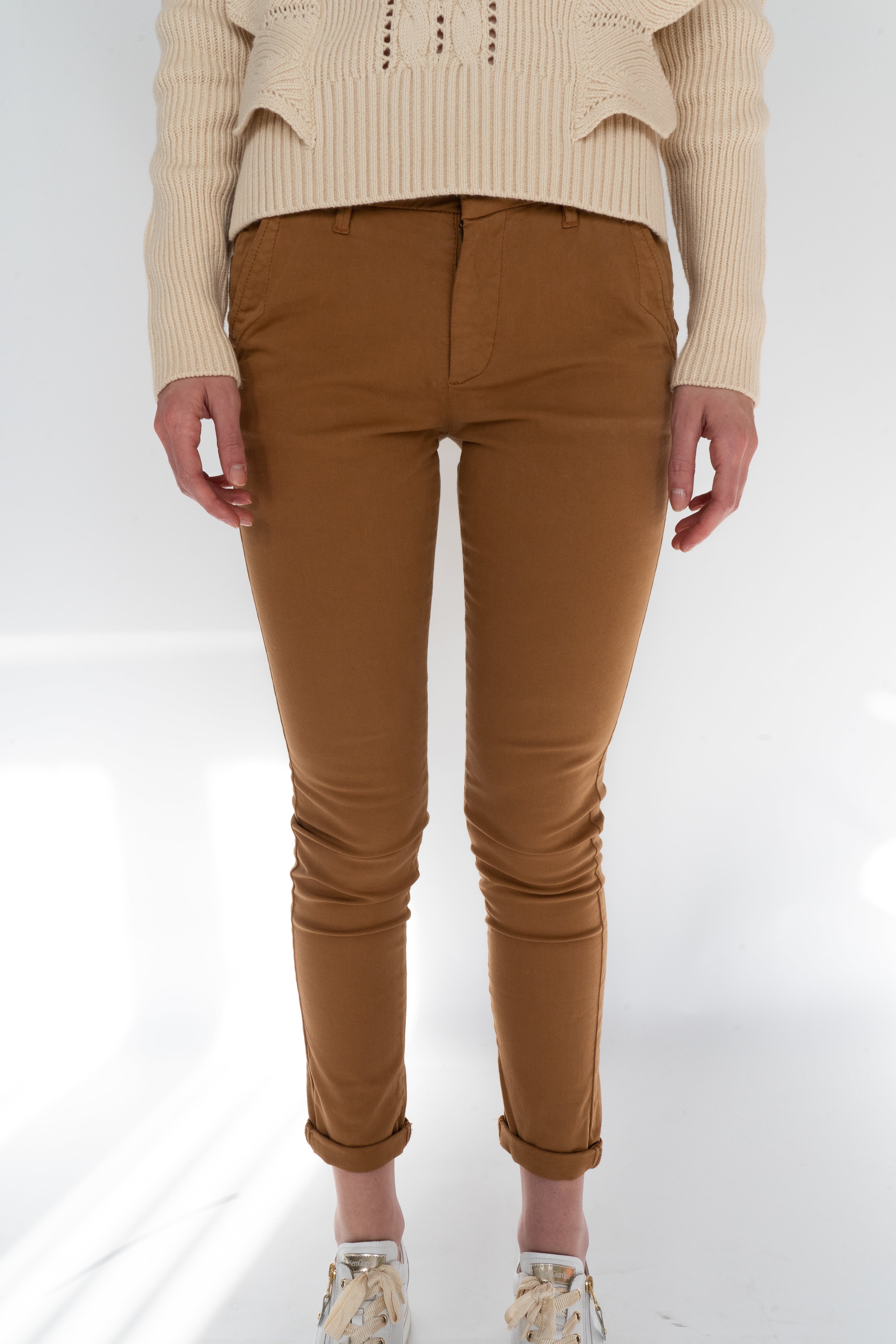 Reiko Tobacco Classic French Chino Trousers