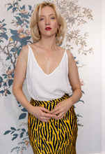 Load image into Gallery viewer, RDF Zebra Print Dip Hem Skirt
