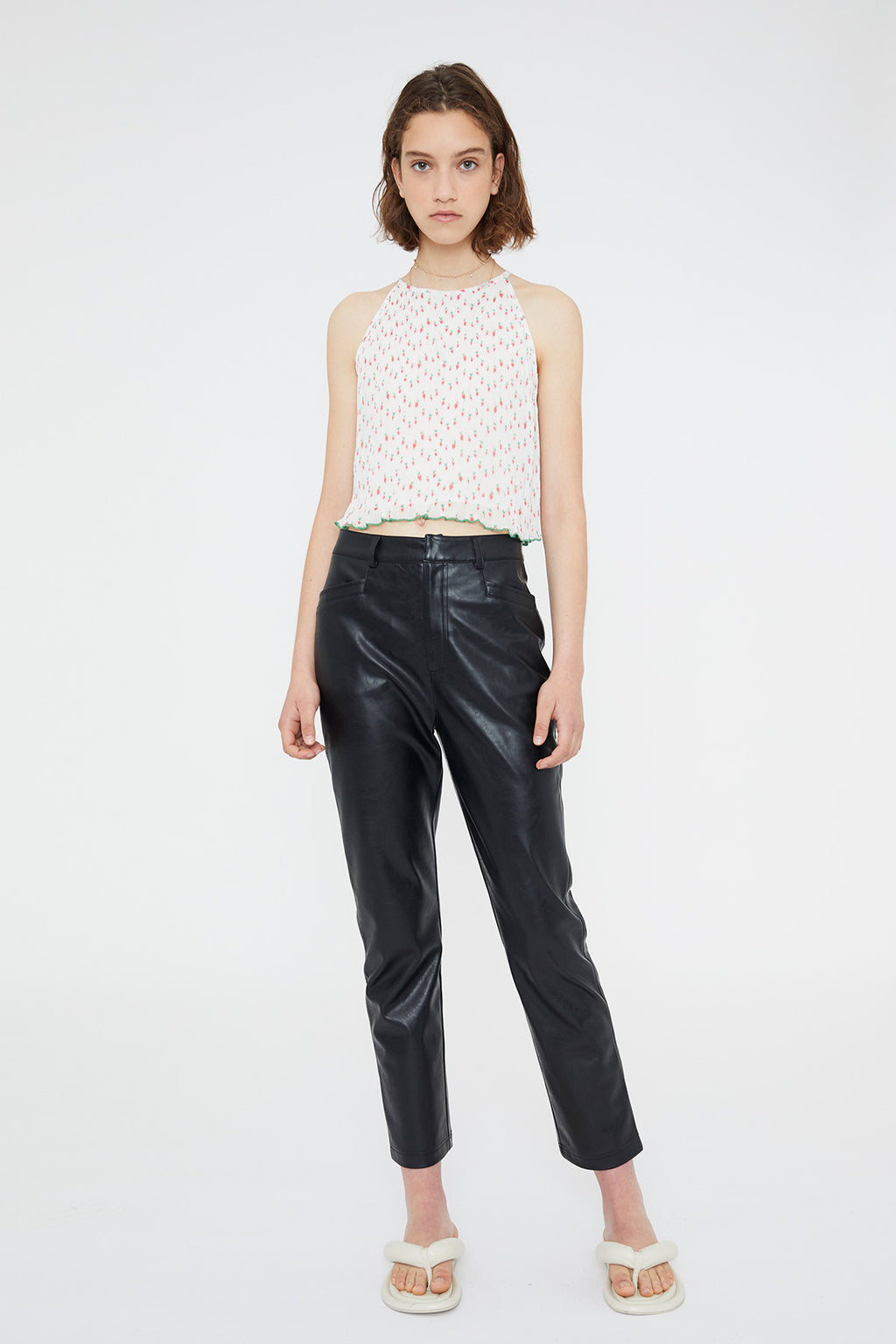 WP Chili Pepper Pleated Top