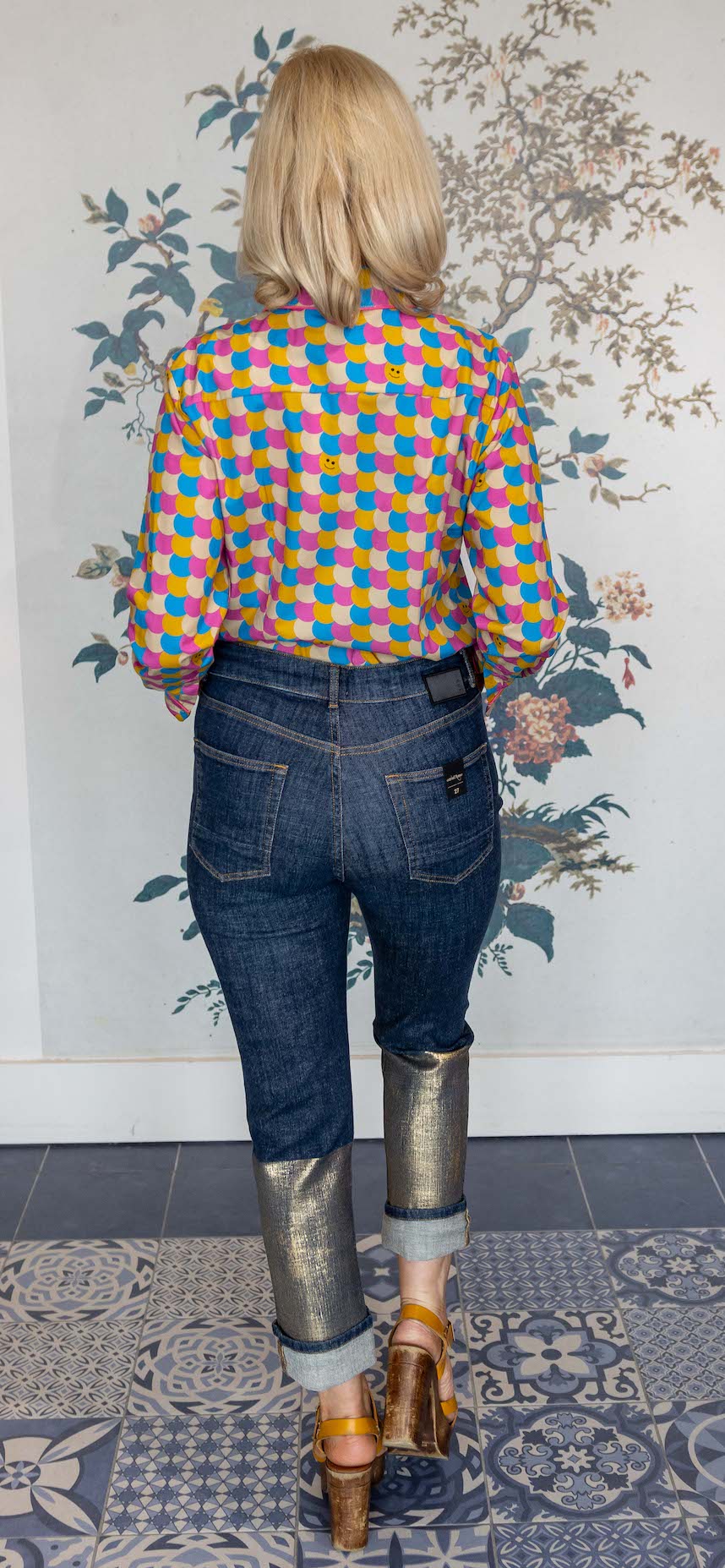 Ottodame Denims with Gold Leg