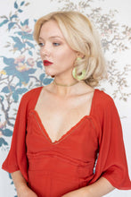 Load image into Gallery viewer, Ottod’Ame Desert Red Chiffon Playsuit
