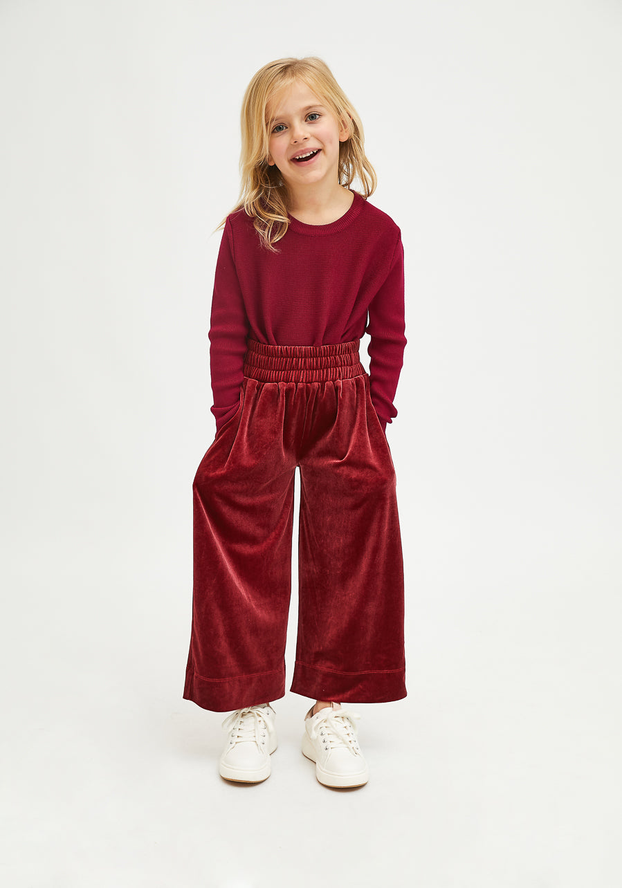 CF Mini Girls Burgandy Trousers