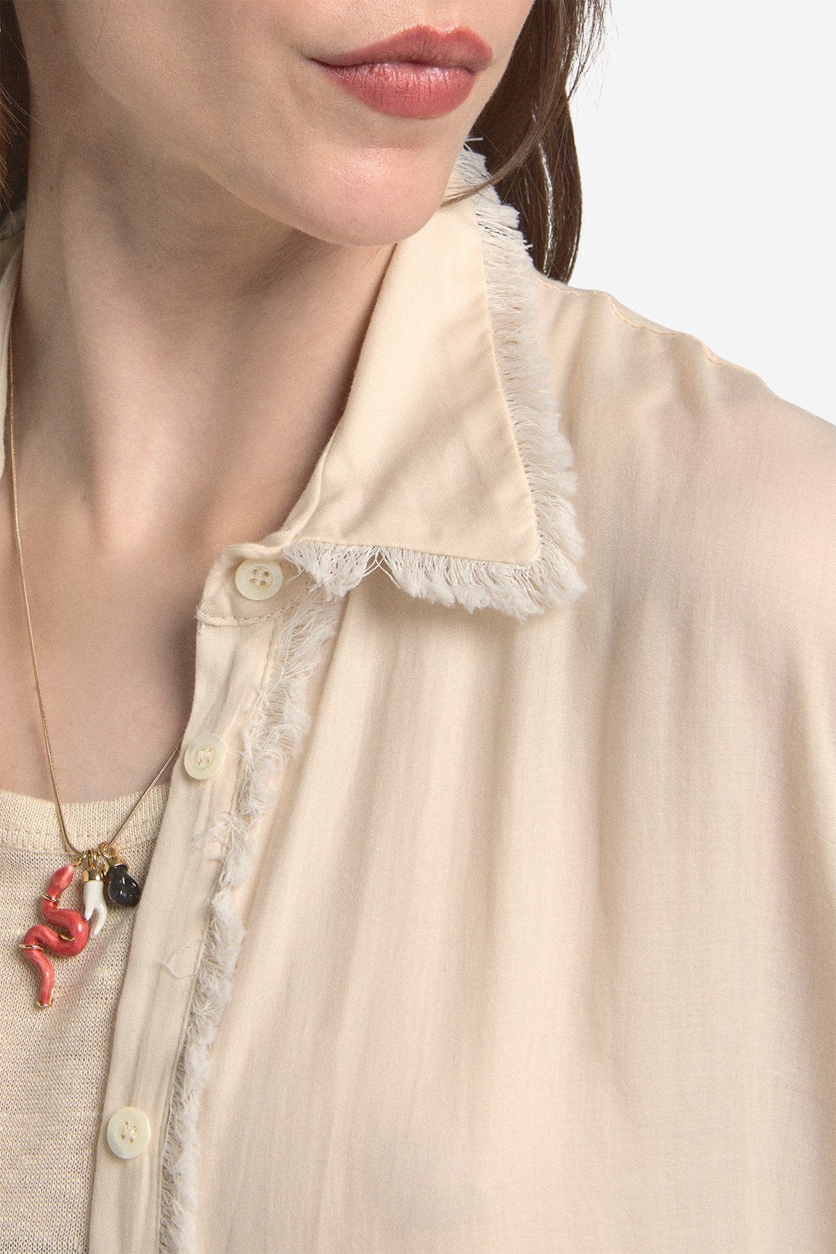 Ottod'ame Cotton midi chemisier