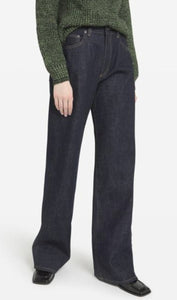 Ottodame Navy Wide Leg Jean