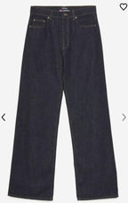Ottodame Navy Wide Leg Jean