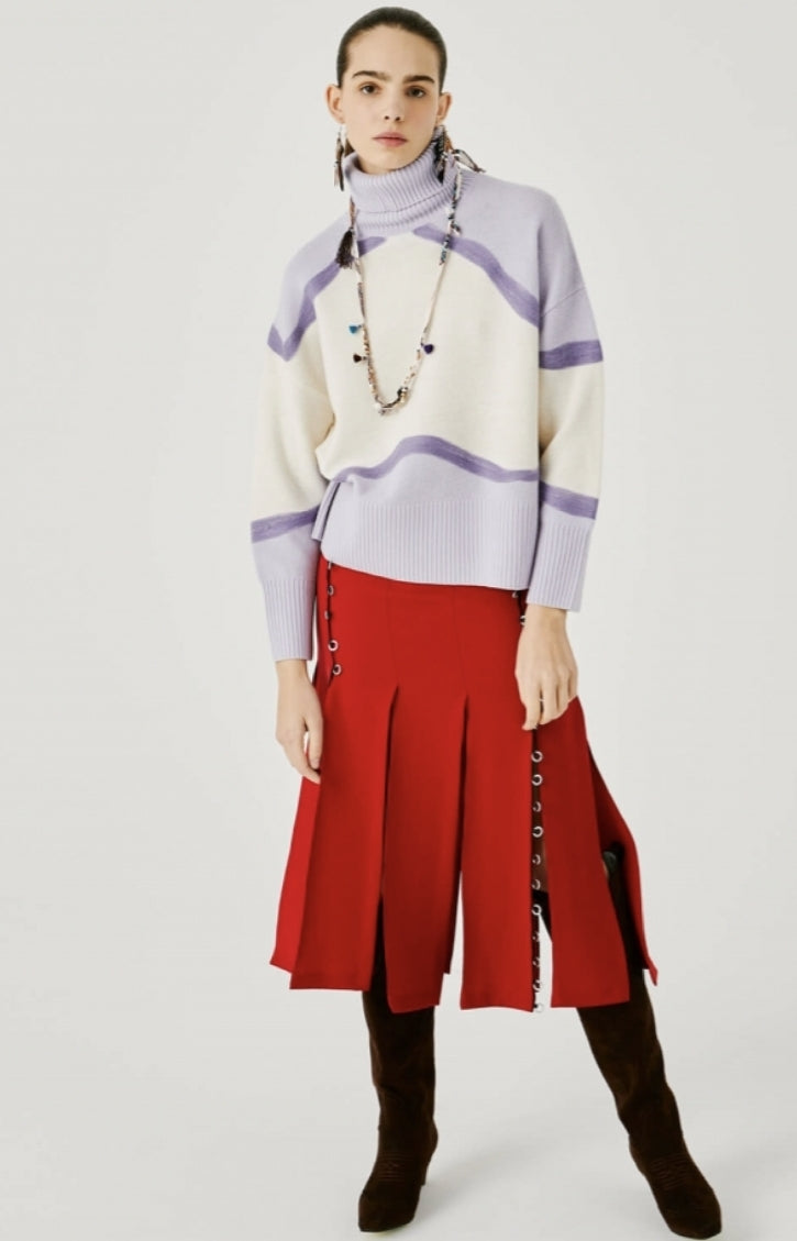 Beatrice B Lilac High Neck Sweater