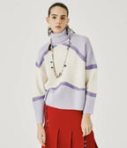 Beatrice B Lilac High Neck Sweater
