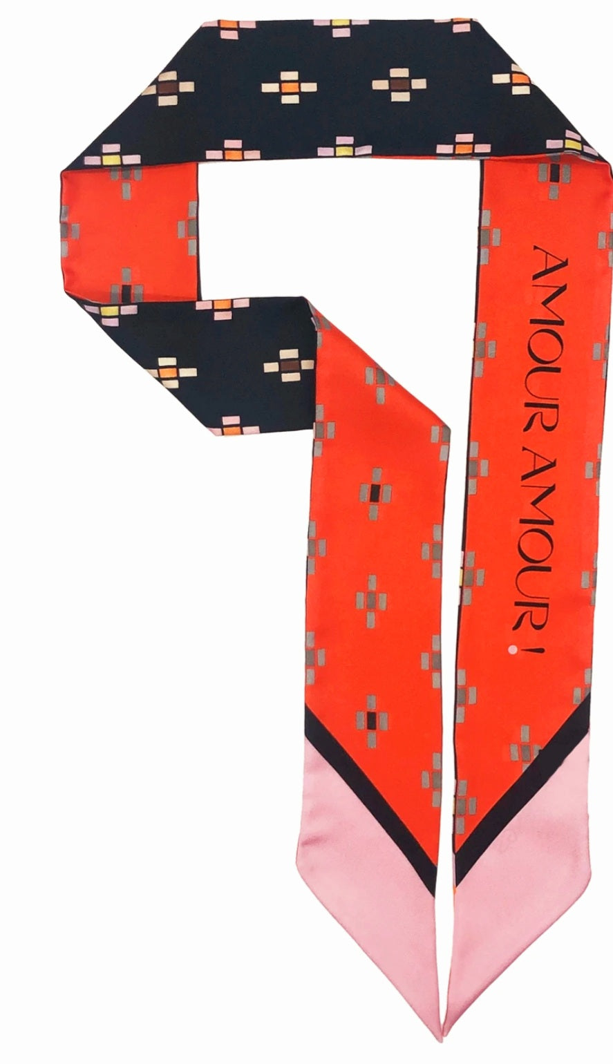 Tidings "Amour Amour" Silk Scarf