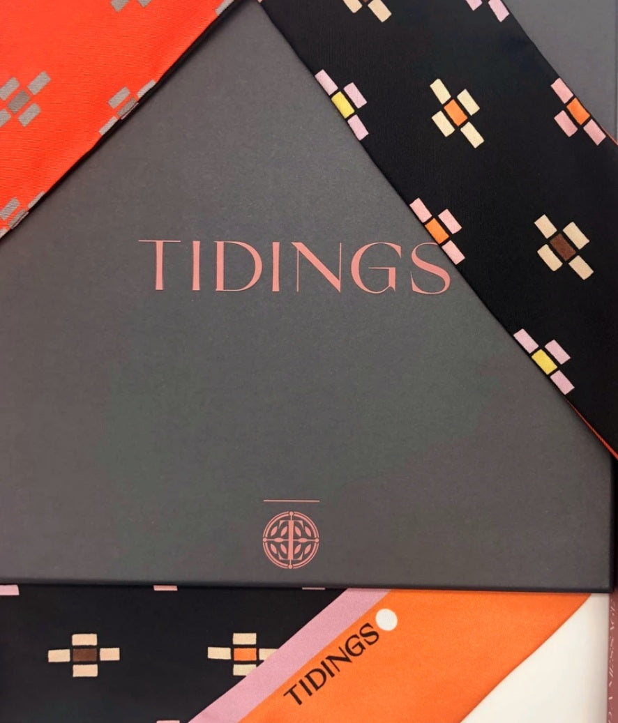 Tidings "Amour Amour" Silk Scarf