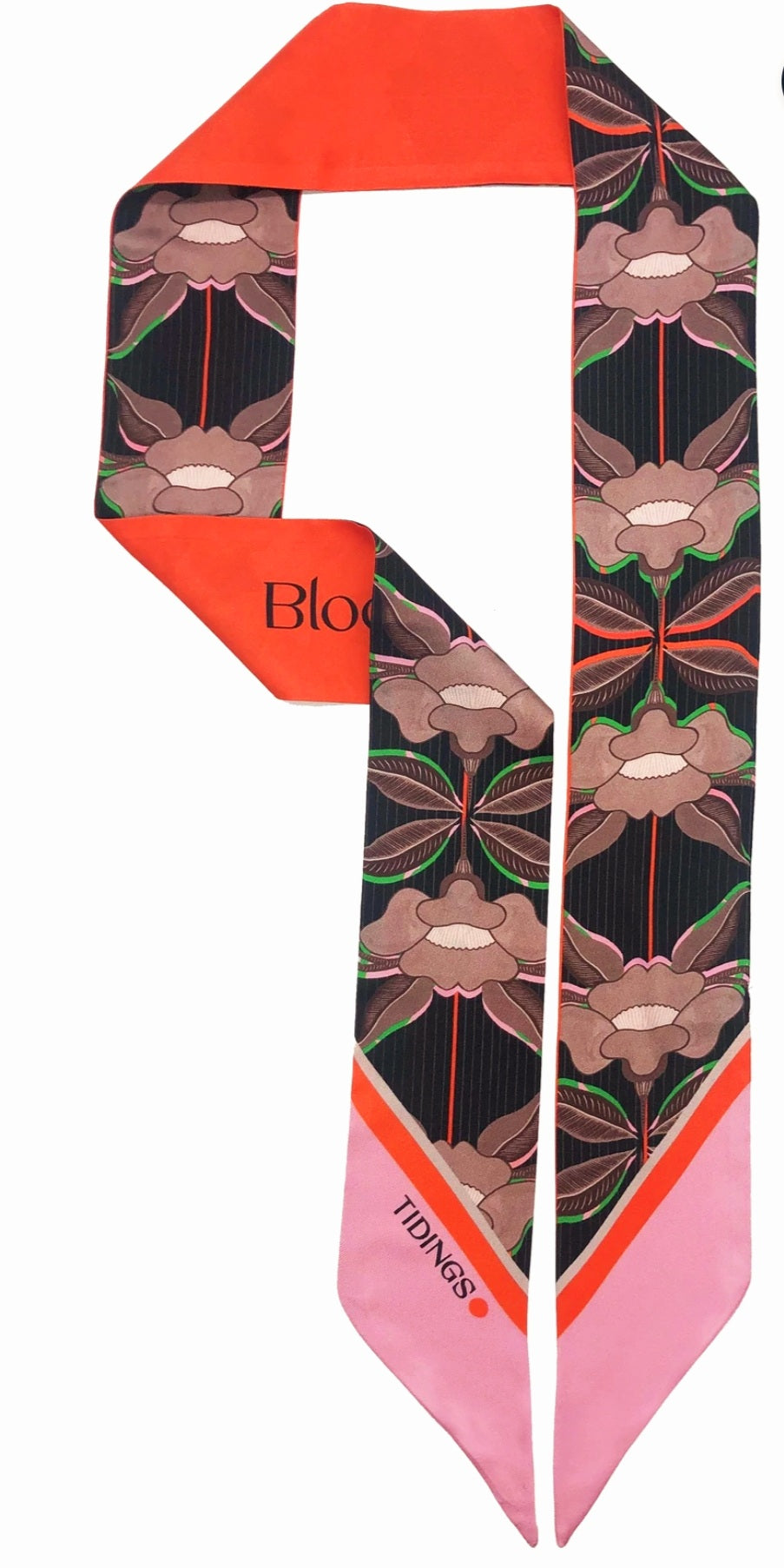 Tidings "Bloom With Grace" Silk Scarf
