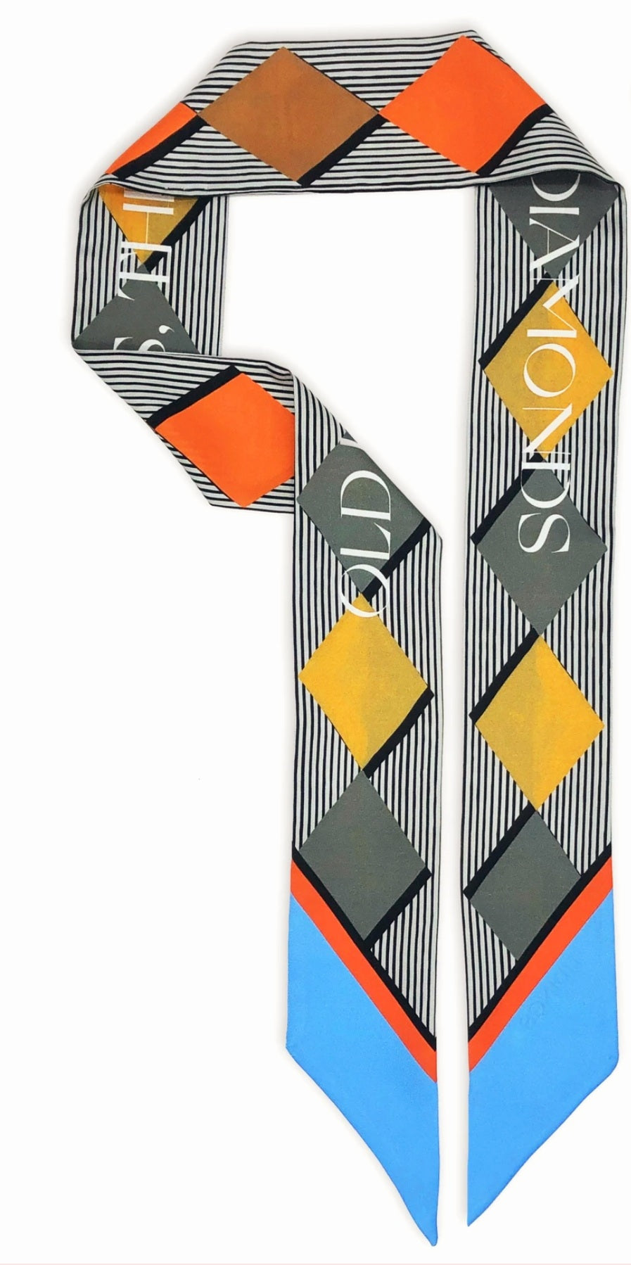 Tidings "Old Friends Shine Like Diamonds" Silk Scarf