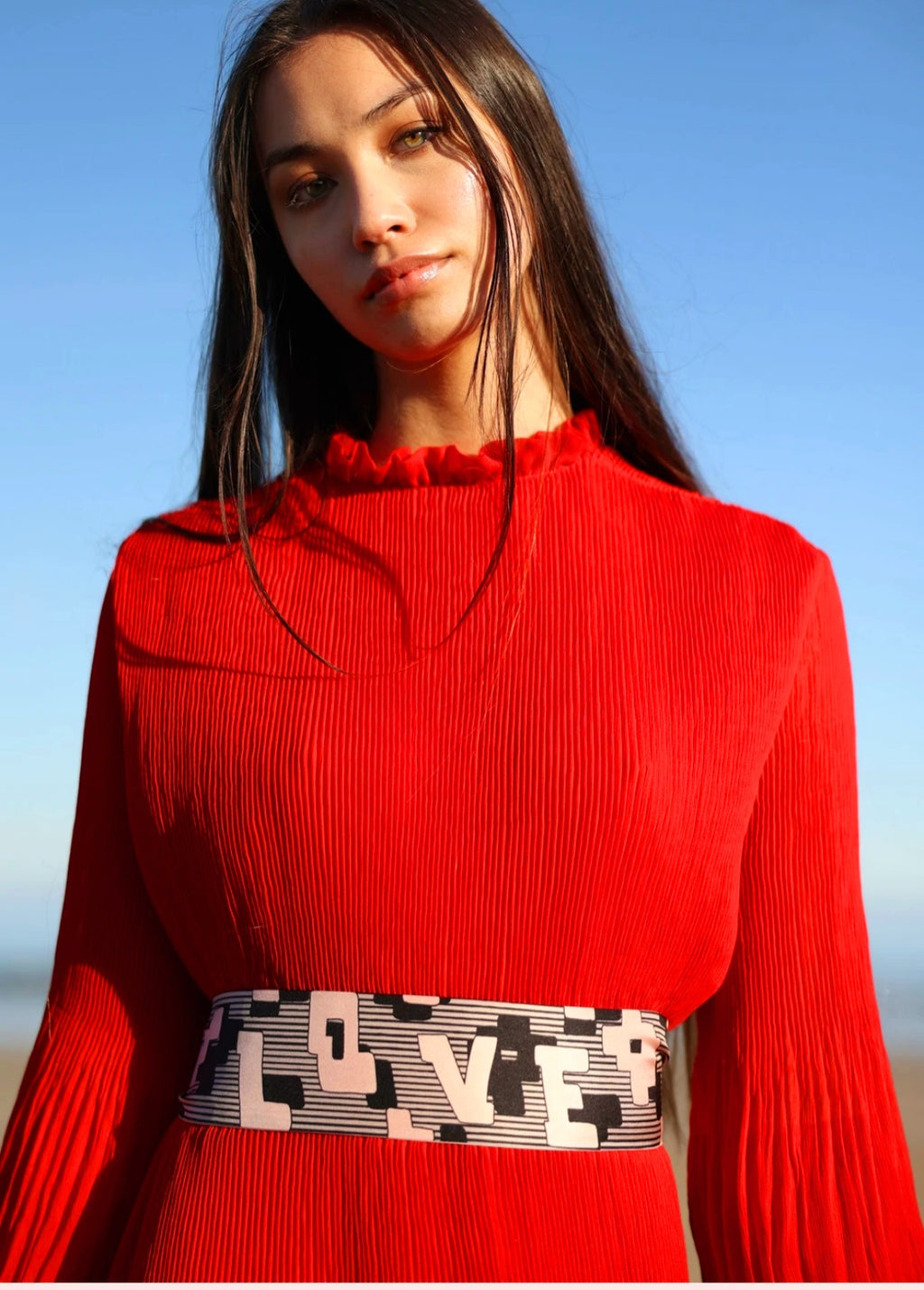 Tidings " I Love Your Face" Silk Scarf