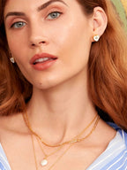 Ottoman Hands Heart Mother Of Pearl and Turquoise Earrings