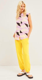 Ottodame Graphic Print Sleeveless Shirt