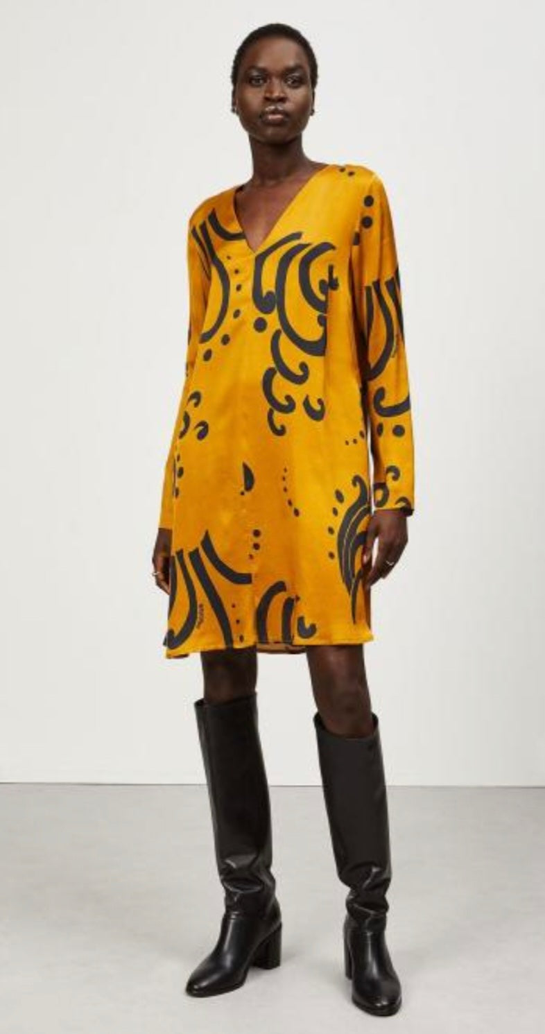 Ottodame Antique Gold Tunic Swing Dress