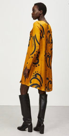 Ottodame Antique Gold Tunic Swing Dress