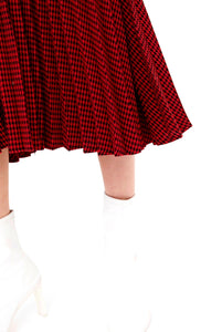 WP Houndstooth Pleated Skirt