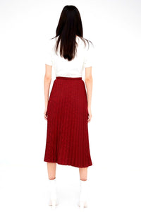 WP Houndstooth Pleated Skirt