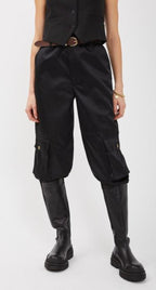 Ottodame Black Tuxedo Cargo Pants