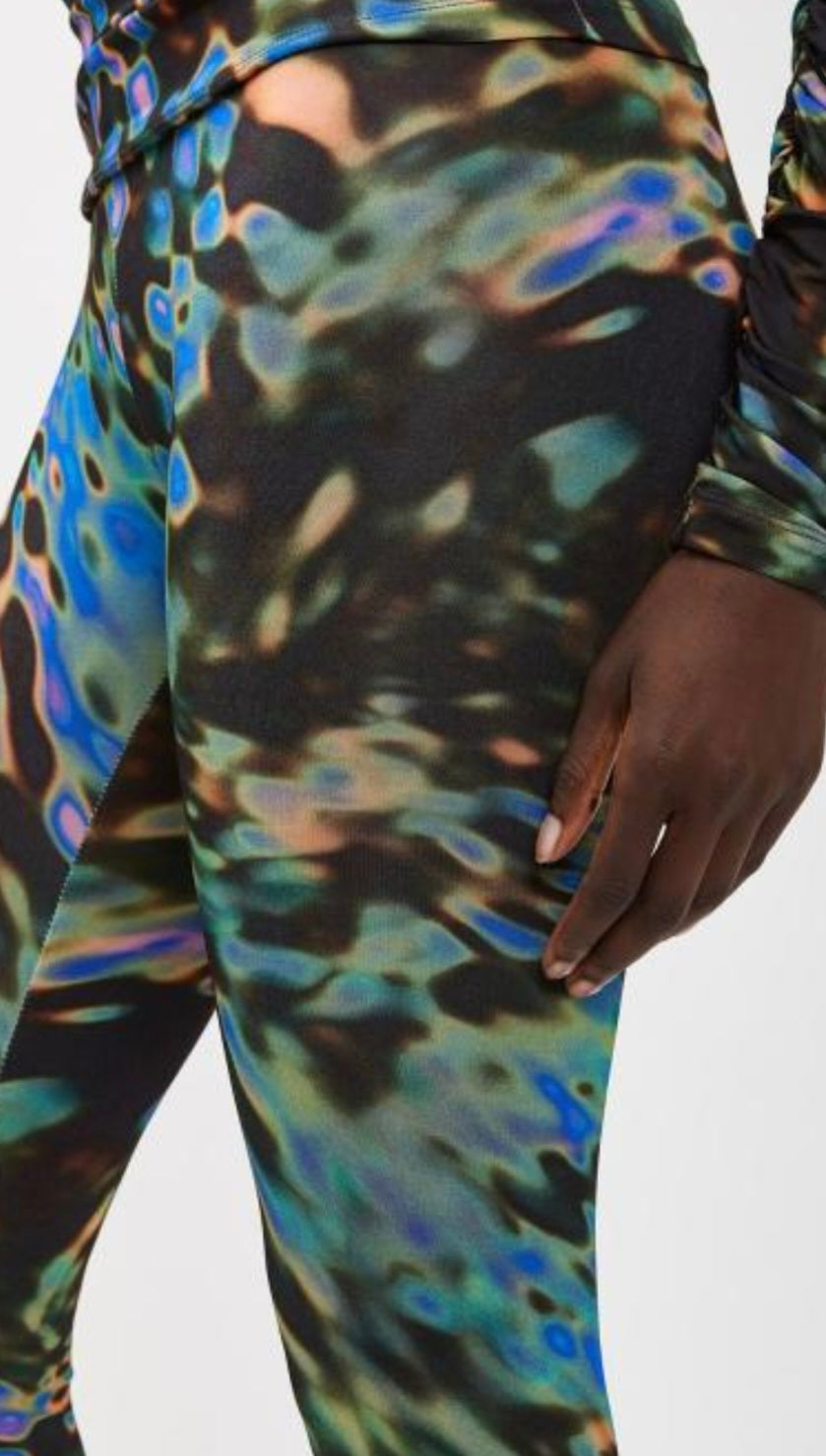 Ottodame Peacock Marbled Leggings