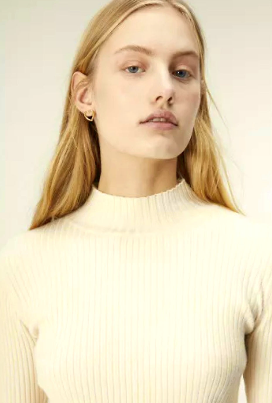 Wild Pony Ivory Ribbed Jumper