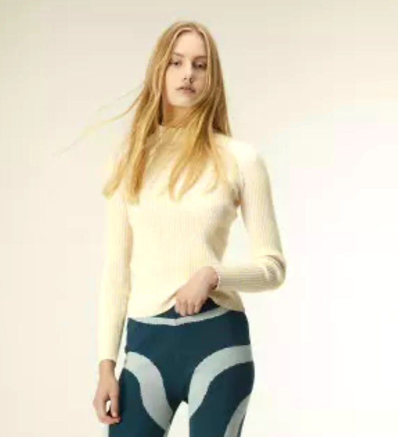 Wild Pony Ivory Ribbed Jumper