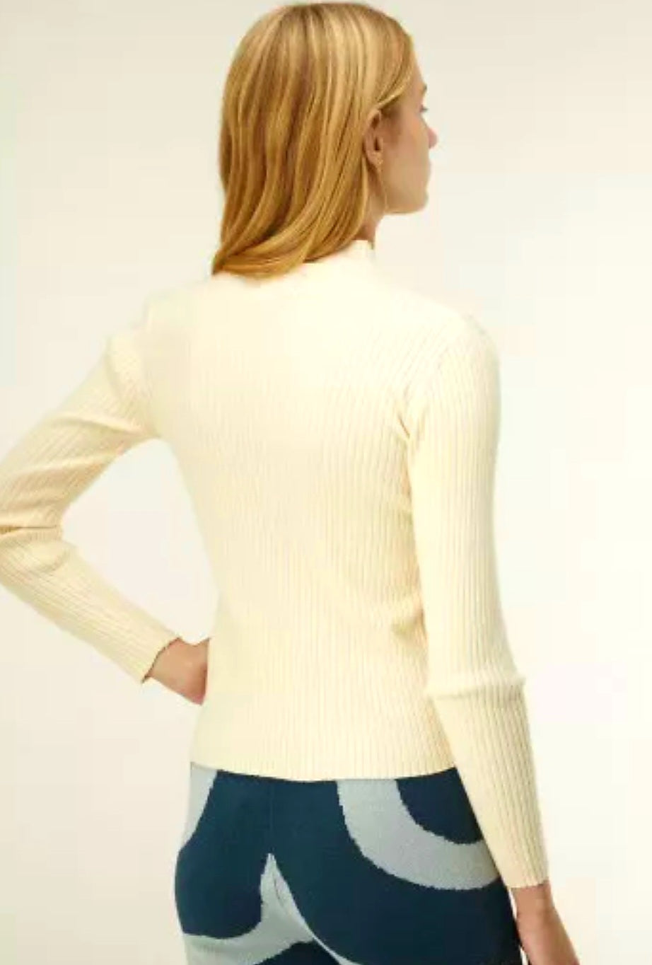 Wild Pony Ivory Ribbed Jumper