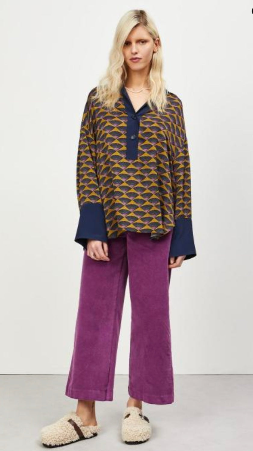 Ottodame Purple Cropped Trousers