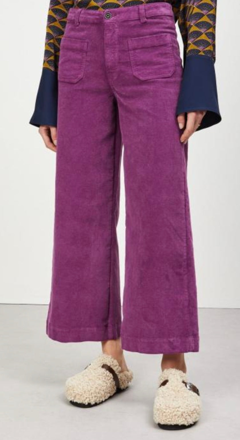 Ottodame Purple Cropped Trousers