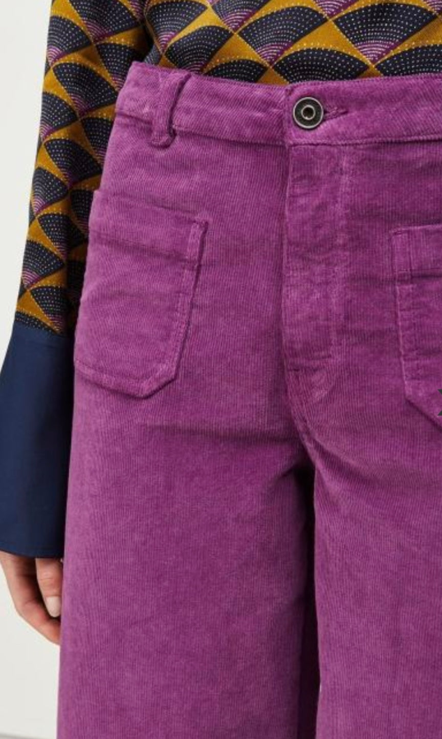 Ottodame Purple Cropped Trousers