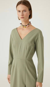 Beatrice Sage Green Midi Dress