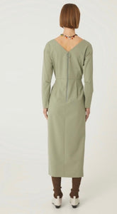 Beatrice Sage Green Midi Dress