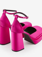 Fushia Pink Platform Heels