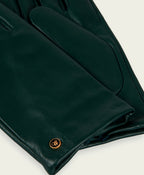 Scotch & Soda Leather Green Gloves