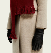 Load image into Gallery viewer, Scotch &amp; Soda Black Leather Gloves
